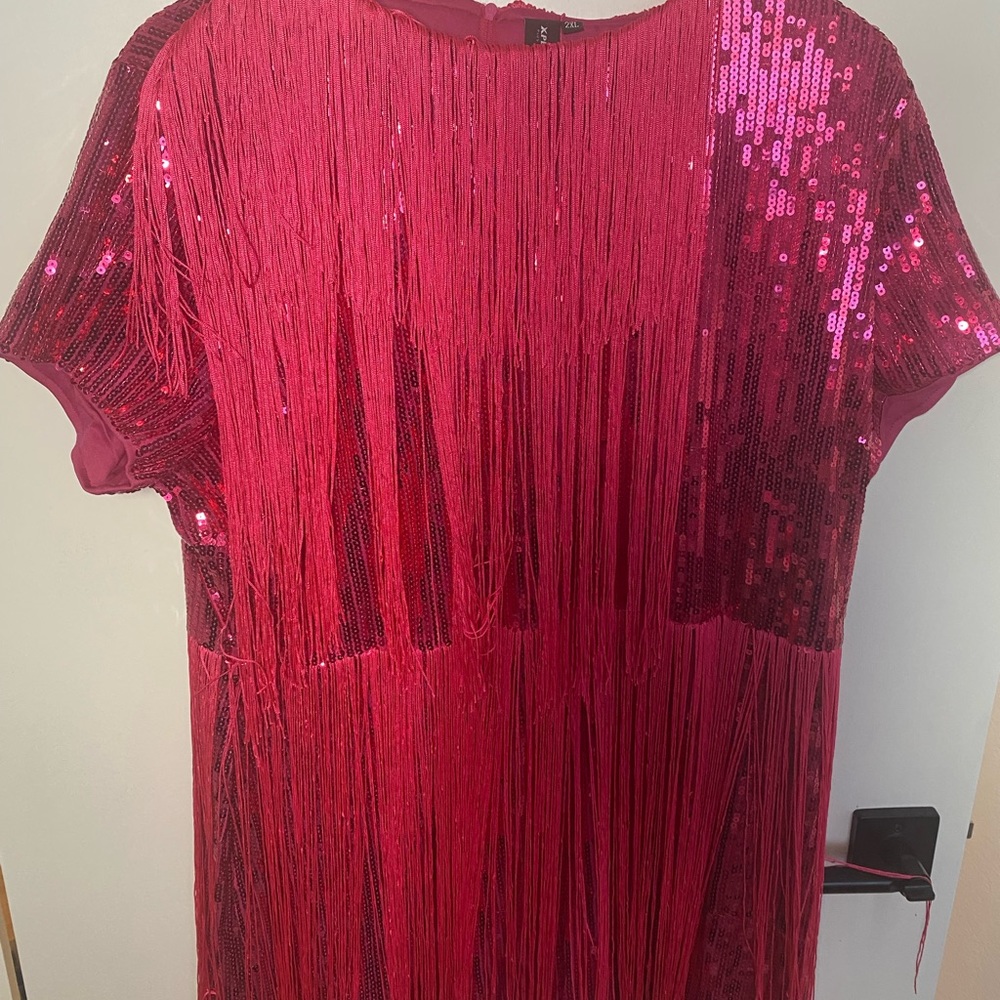 X plus wear NWT fringe dress